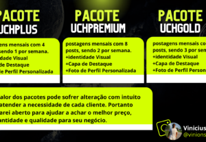Eu vou fazer a criação de conteúdo das suas redes sociais.
