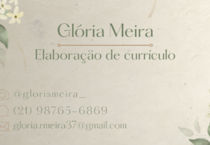 Eu vou fazer a elaboração do seu currículo
