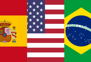 Eu vou traduzir espanhol, português e inglês.