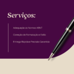 Eu vou realizar serviços de revisão e formatação acadêmica