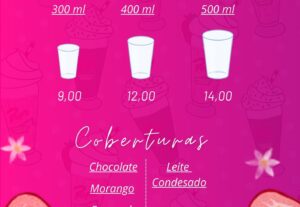 Eu vou Fazer Cardápio Pra Açaí/Milkshakes Em Menos De 2horas