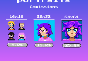 Eu vou Fazer um portrait em pixelarte para você