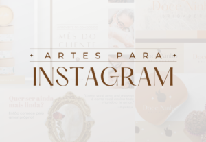 Eu vou fazer arte para seu instagram, cartão de visita...