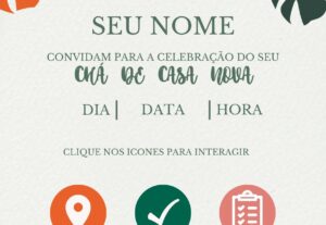 Eu vou fazer um convite com links para seu evento