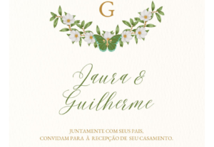 Eu vou fazer a criação de um convite de casamento.