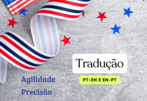 Eu vou traduzir do português para o inglês e vice-versa