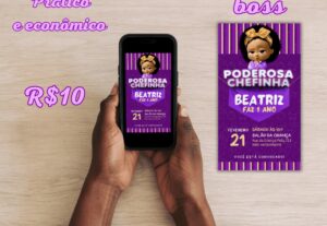 Eu vou fazer um convite digital infantil pra você.