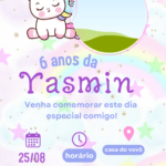 Eu vou criar seu convite para suas festas