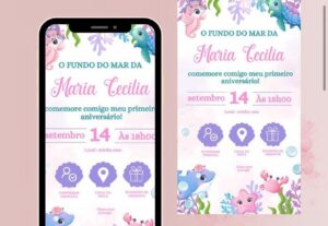 Eu vou criar o melhor convite virtual par a sua festa