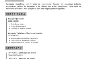 Eu vou Criar do zero seu currículo e carta de apresentação