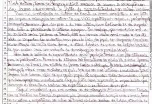 Eu vou fazer redação textos ou histórias
