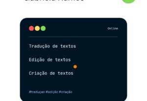 Eu vou criar ou editar seus textos e ebooks