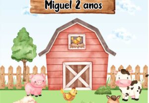 Eu vou criar a arte para os adesivos da sua festa