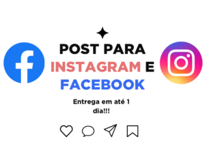 Eu vou Criar posts para seu Instagram/facebook