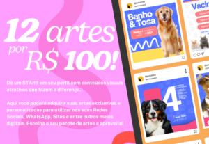 Eu vou criar 12 artes com muita qualidade para você