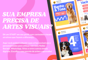 Eu vou criar posts/artes p/ seu negócio instagram, facebook....