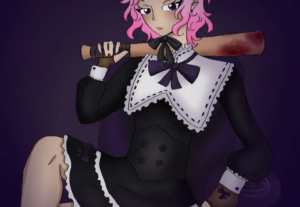 Eu vou desenhar o seu personagem em arte digitalizada.