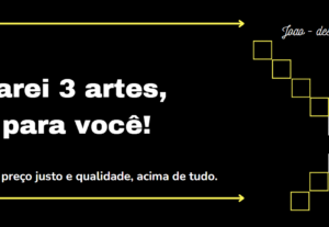 Eu vou fazer uma arte simples por 20 reais