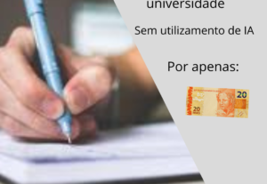 Eu vou fazer redações á nível de universidade.