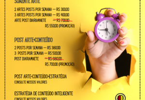Eu vou  fazer Pacote de posts para redes sociais.