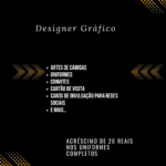 Eu vou fazer design gráfico, artes de convites e mais…