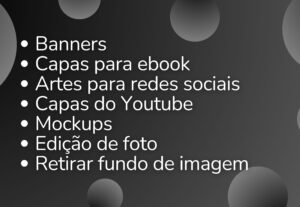 Eu vou criar artes e editar fotos para suas redes sociais
