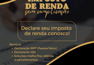 Eu vou declarar seu imposto de renda