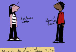 Eu vou FAZER  uma tirinha pra você