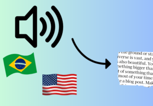 Eu vou transcrever o seu áudio ou vídeo
