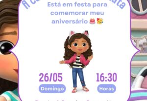 Eu vou Fazer um convite de aniversário ou evento para você.