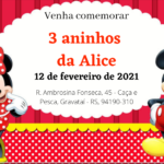 Eu vou Criar o convite de sua festa.