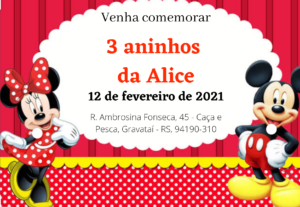 Eu vou Criar o convite de sua festa.