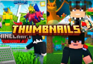 Eu vou fazer a thumbnail de minecraft profissional pra você