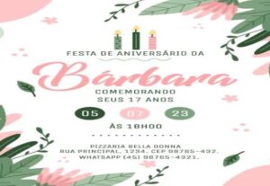 Eu vou criar convites de forma animada para sua festa