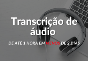 Eu vou transcrever seu áudio ou vídeo de até 60 minutos
