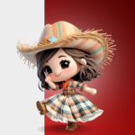 Eu vou fazer um mascote personalizado para a sua marca.