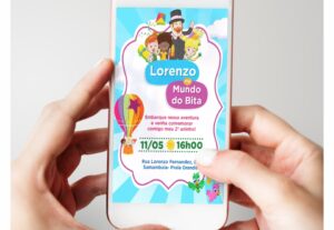 Eu vou criar um convite digital para sua festa
