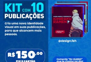 Eu vou fazer 10 artes pro seu Instagram