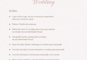Eu vou Identidade visual de casamento