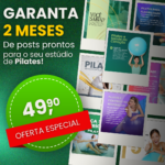 Eu vou te entregar 2 posts para estúdio de pilates