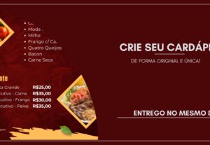 Eu vou fazer o seu cardápio.