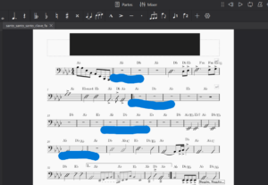 Eu vou transcrever sua música em partitura bem rápido