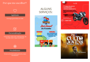 Eu vou fazer arte para posts nas redes sociais, banners…
