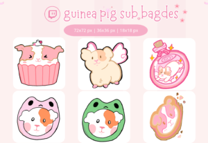 Eu vou fazer badges ou emotes para você