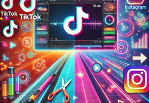 Eu vou editar seus vídeos para bombar no TikTok e Instagram