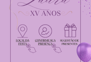 Eu vou fazer seu convite interativo totalmente personalizado