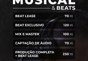 Eu vou produzir, mixar e masterizar seu som.