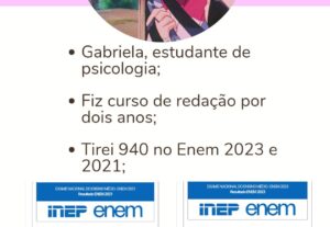 Eu vou fazer redação estilo Enem para você
