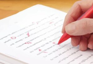 Eu vou revisar textos: documentos, anúncios, artigos e etc.