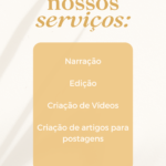 Eu vou Criar vídeos curtos para suas redes sociais.
